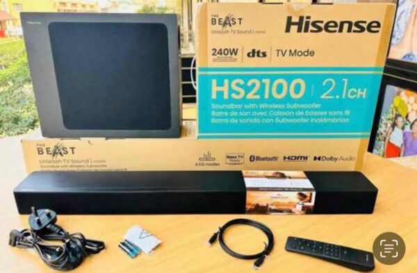 Hisense HS2100 2.1CH Wireless Soundbar System