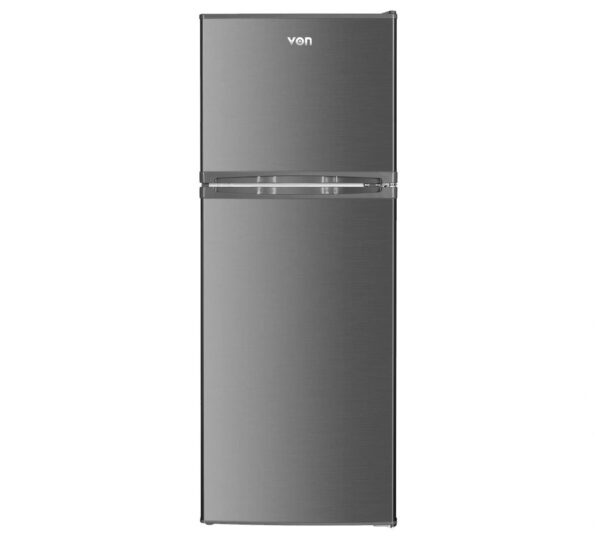 VON VRT-181DRAX Double Door Fridge, Top Mount Freezer- 181L