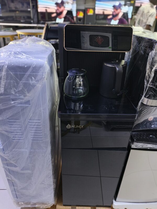 Nunix A2C Hot & Cold Bottom Load Water Dispenser with Digital Display, Electric Kettle & Storage Cabinet